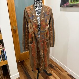 Johnny Was Embroidered Duster